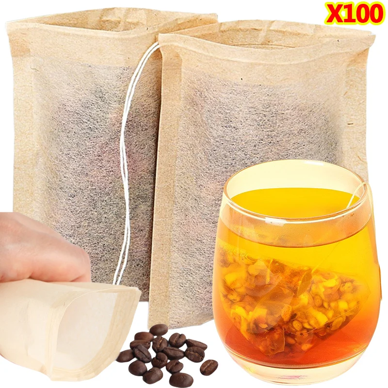 Herbal Tea - 100 قطعة أكياس الشاي مع فلتر
