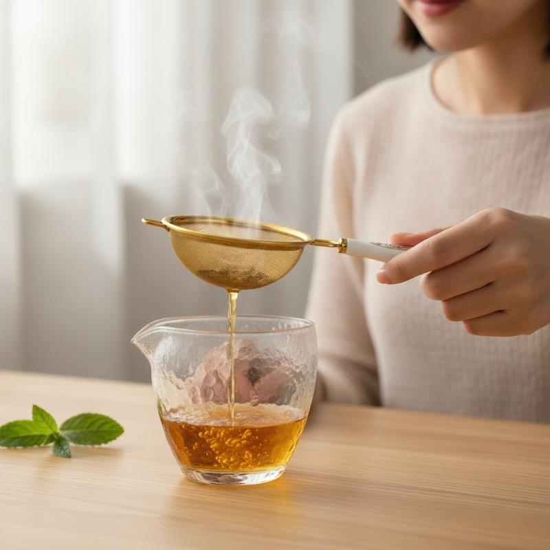 مصفاة شاي من الفولاذ المقاوم ل - مراجعة Herbal Tea وسعره