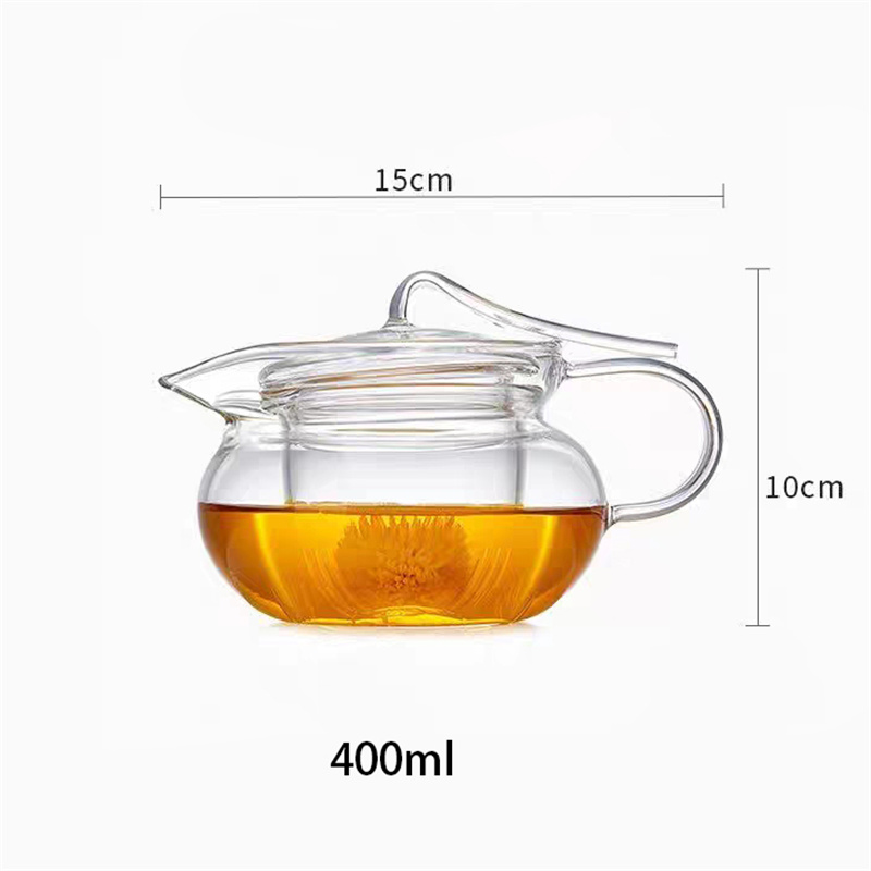 400 مللي إبريق شاي زجاجي عالي  - مراجعة Herbal Tea وسعره