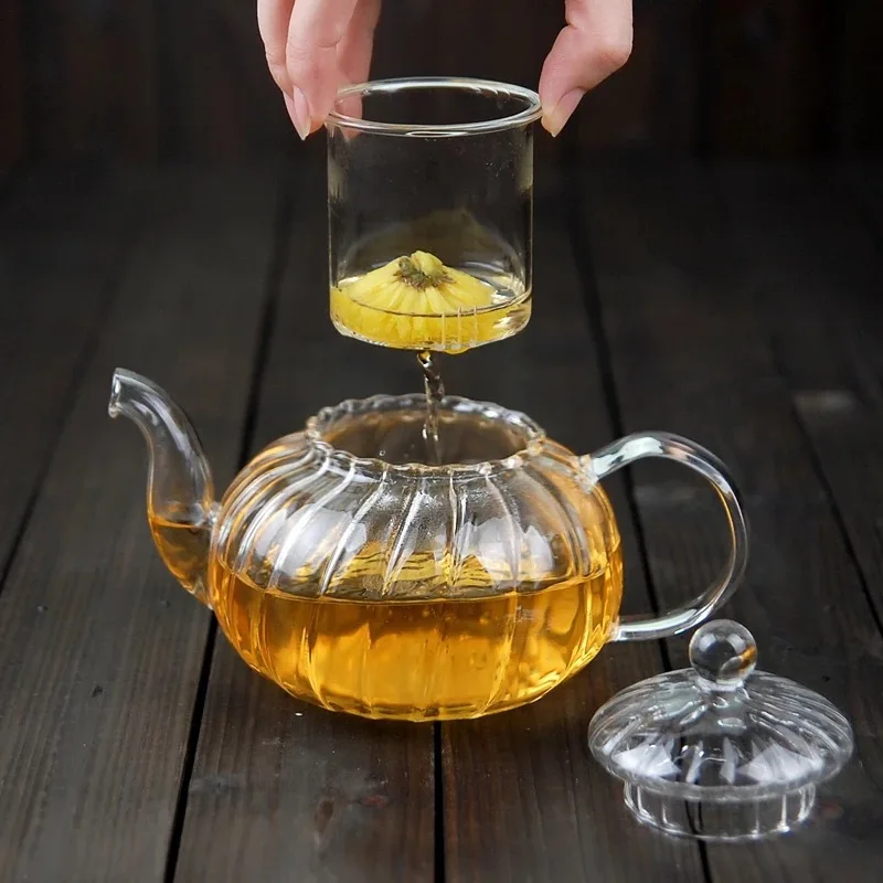 مخطط اليقطين شكل زهرة إبريق ال - مراجعة Herbal Tea وسعره