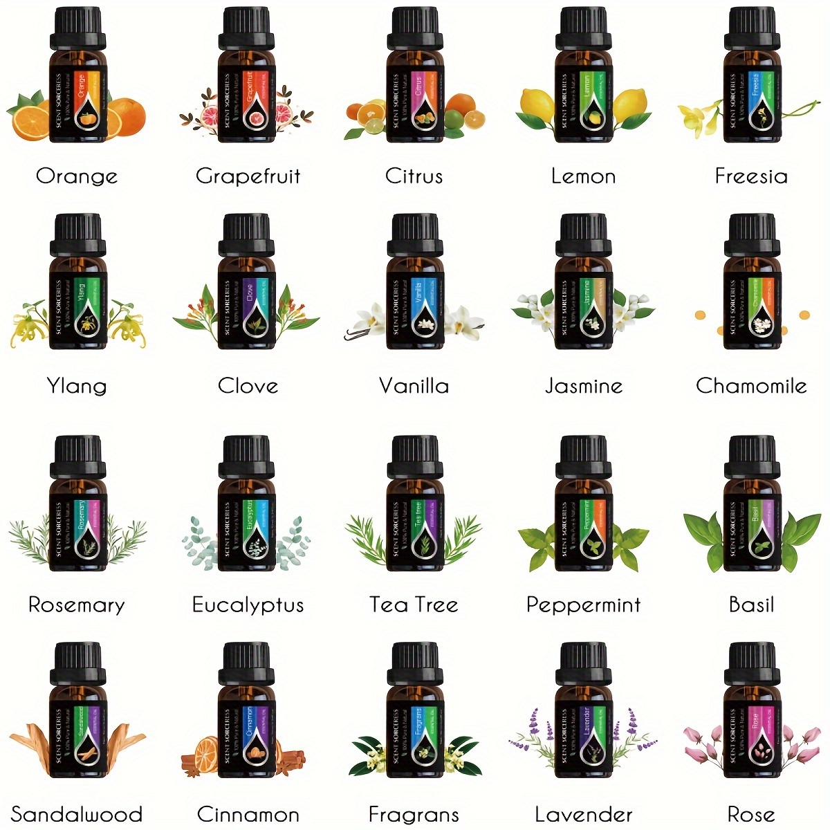 20 قطعة/المجموعة مجموعة الزيوت - مراجعة Lavender Oil وسعره