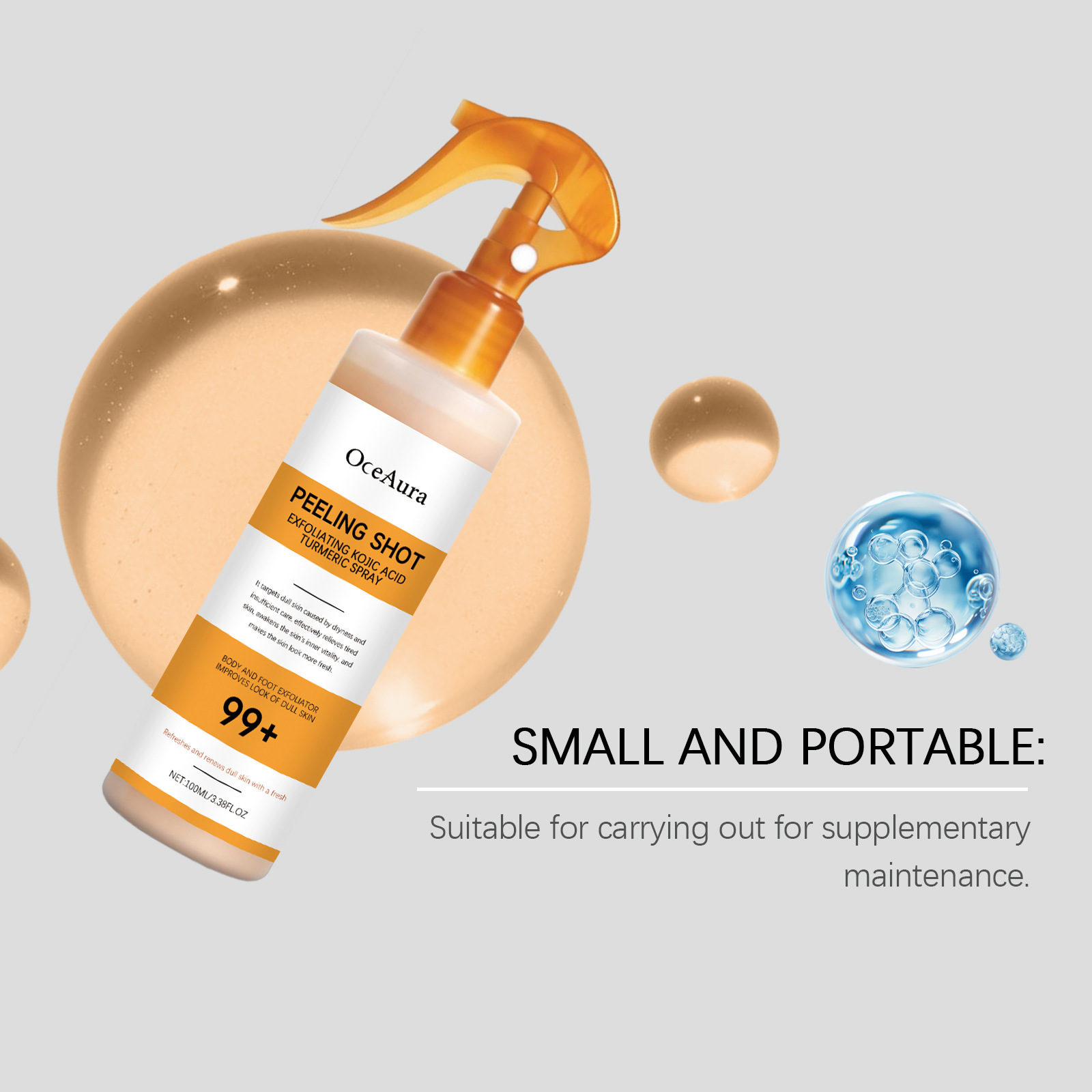 OCEAURA الكركم التقشير رذاذ تن - مراجعة Turmeric وسعره